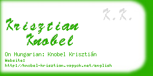 krisztian knobel business card